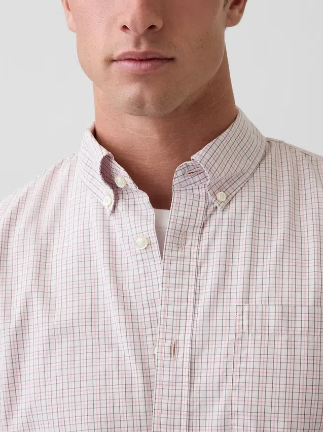 Camisas clásicas de popelín de algodón orgánico