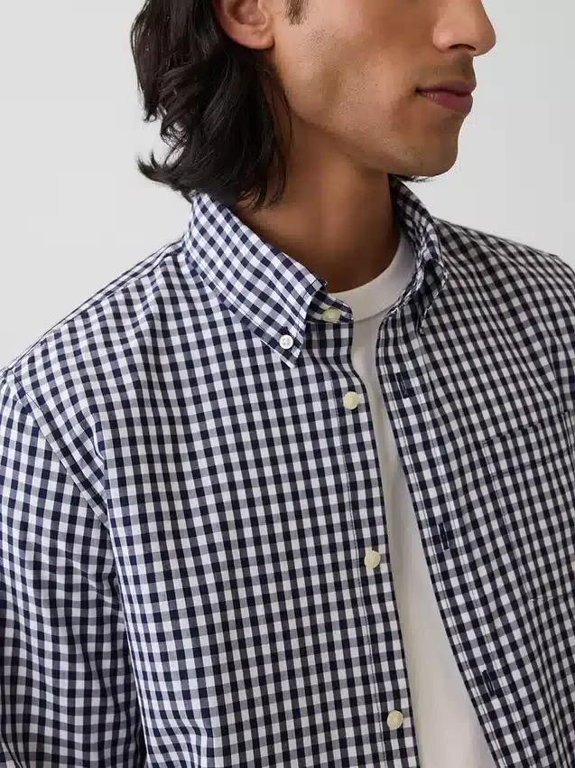 Camisas clásicas de popelín de algodón orgánico
