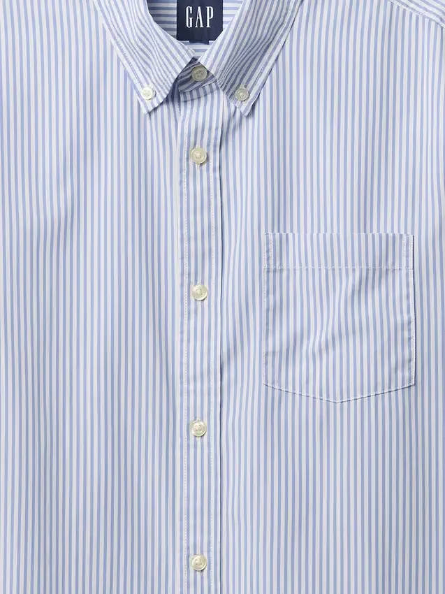 Camisas clásicas de popelín de algodón orgánico