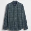 Camisas clásicas de popelín de algodón orgánico
