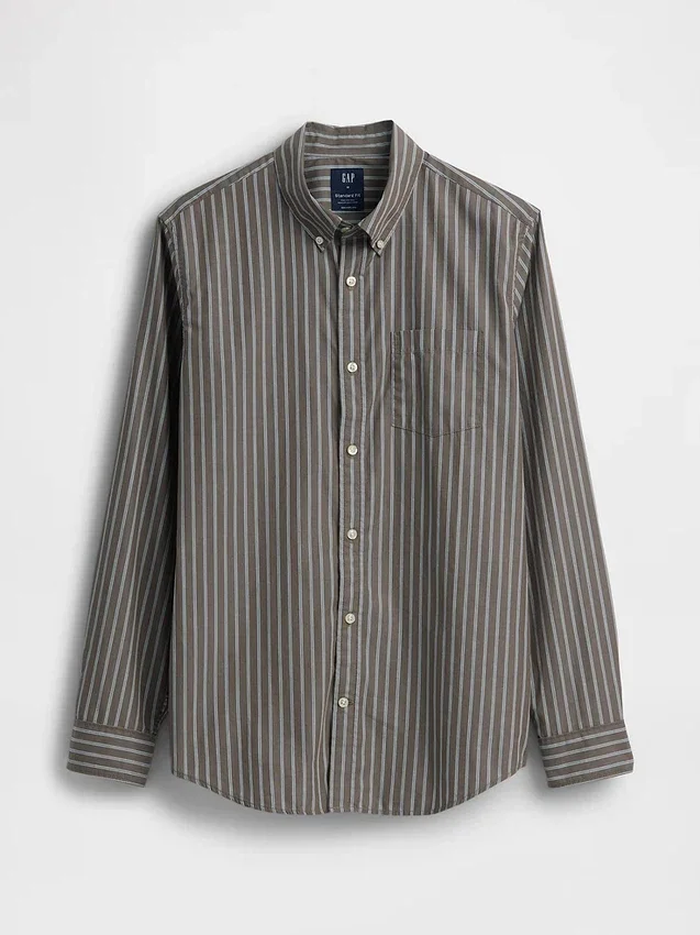 Camisas clásicas de popelín de algodón orgánico