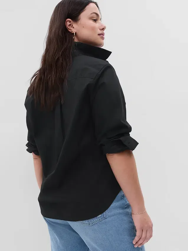 Camisas clásicas de popelín de algodón orgánico