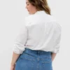 Camisas clásicas de popelín de algodón orgánico