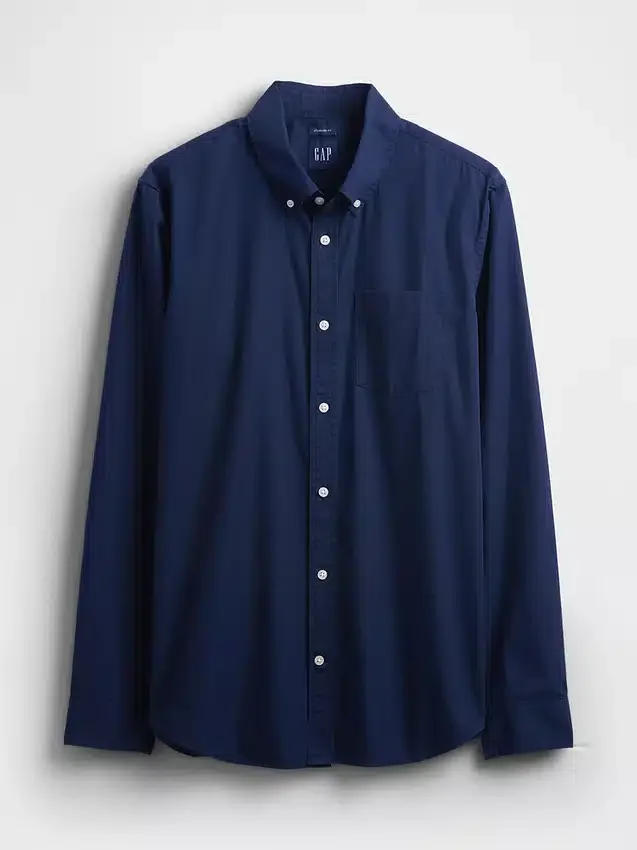 Camisas clásicas de popelín de algodón orgánico