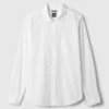 Camisas clásicas de popelín de algodón orgánico