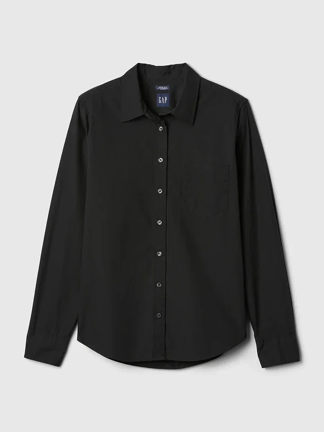 Camisas clásicas de popelín de algodón orgánico