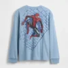 Camisas con diseño Marvel para niños, corte holgado