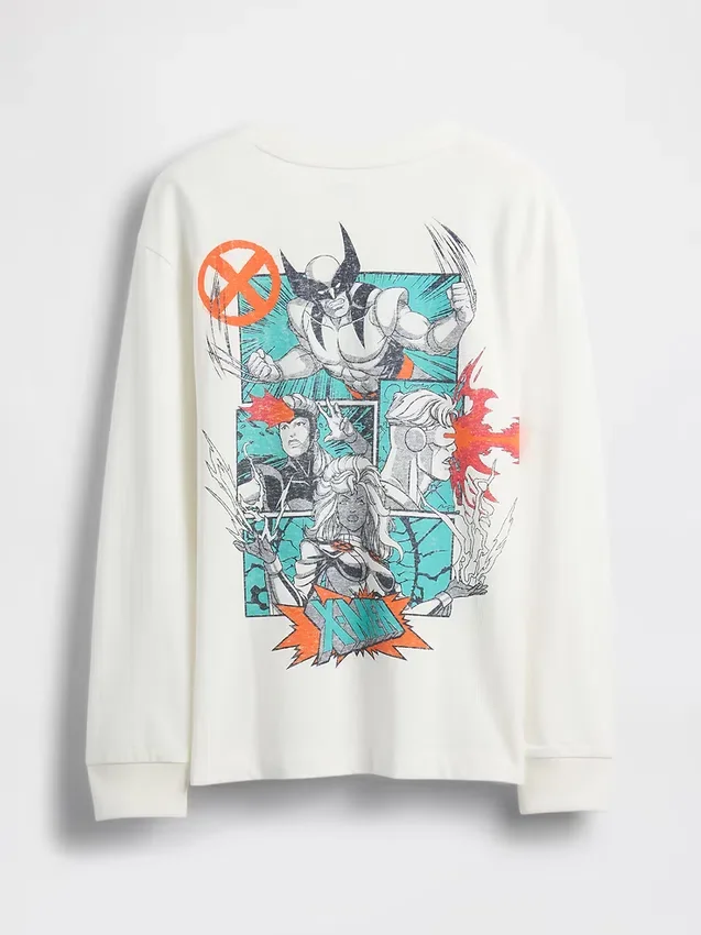 Camisas con diseño Marvel para niños, corte holgado