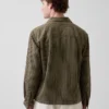 Camisas de corte recto y holgado con rayas Dobby