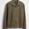 Camisas de corte recto y holgado con rayas Dobby