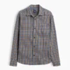 Camisas de cuadros holgadas de sarga lavada al sol