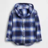 Camisas de franela con capucha de algodón orgánico para niños