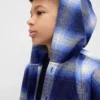 Camisas de franela con capucha de algodón orgánico para niños