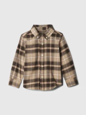 Camisas de franela de algodón orgánico para bebés y niños pequeños