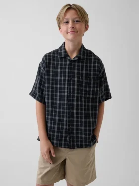Camisas de gasa de algodón para niños