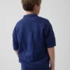 Camisas de jerséu a cuadros con cuello Johnny para niños