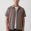 Camisas de lino y algodón con textura