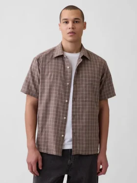 Camisas de lino y algodón con textura