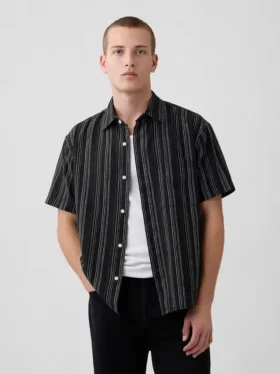 Camisas de lino y algodón con textura