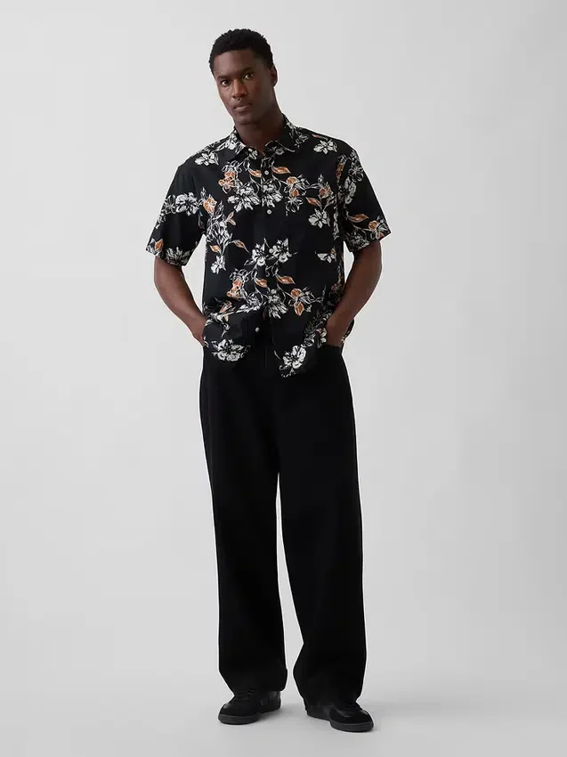 Camisas de lino y algodón con textura