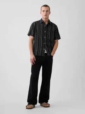 Camisas de lino y algodón con textura