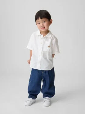 Camisas de lino y algodón para bebés y niños
