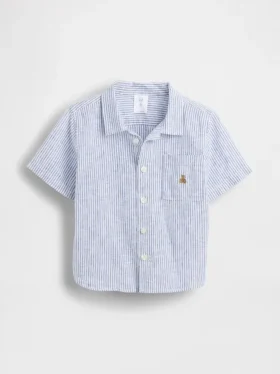 Camisas de lino y algodón para bebés y niños