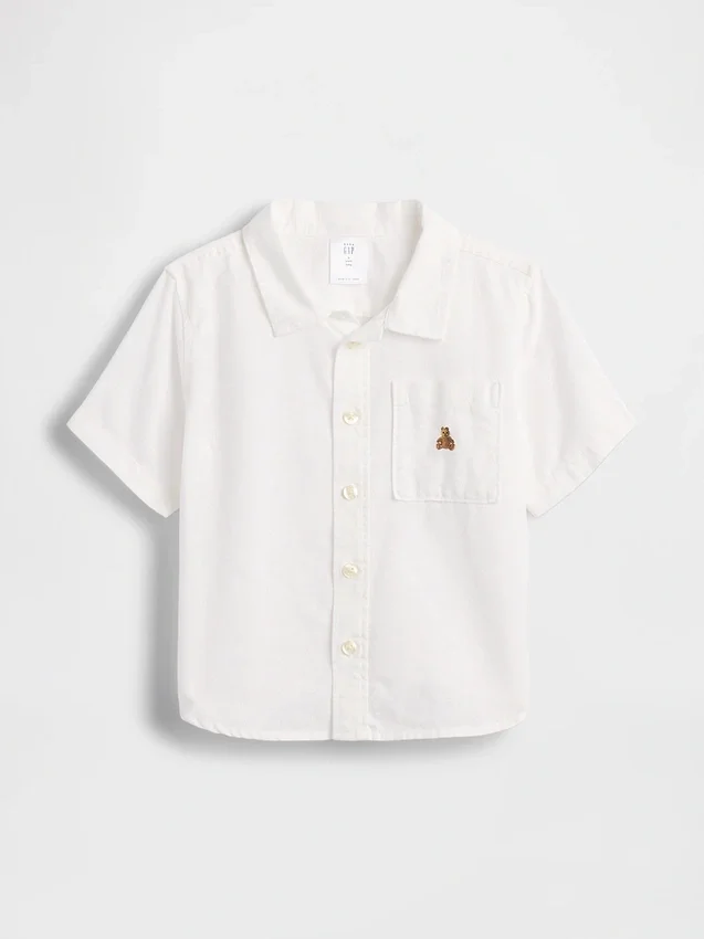 Camisas de lino y algodón para bebés y niños