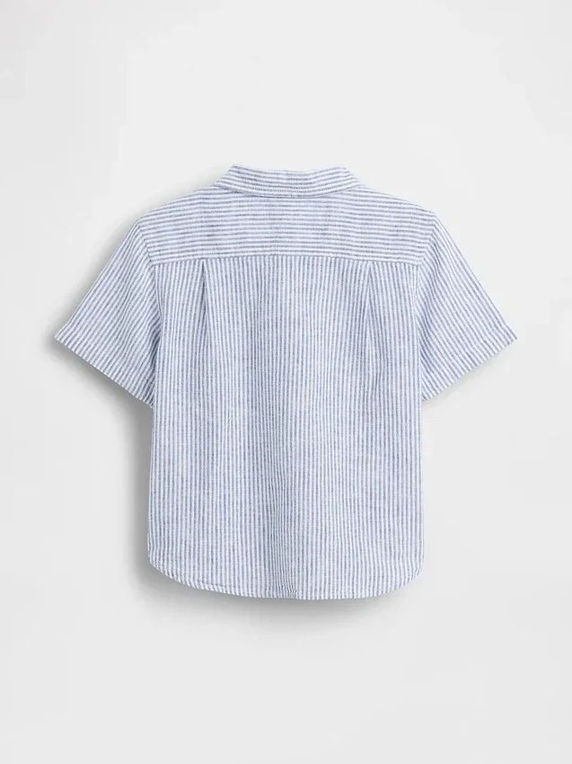 Camisas de lino y algodón para bebés y niños