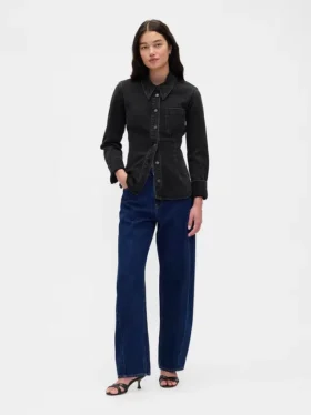 Camisas de mezclilla con costuras ajustadas