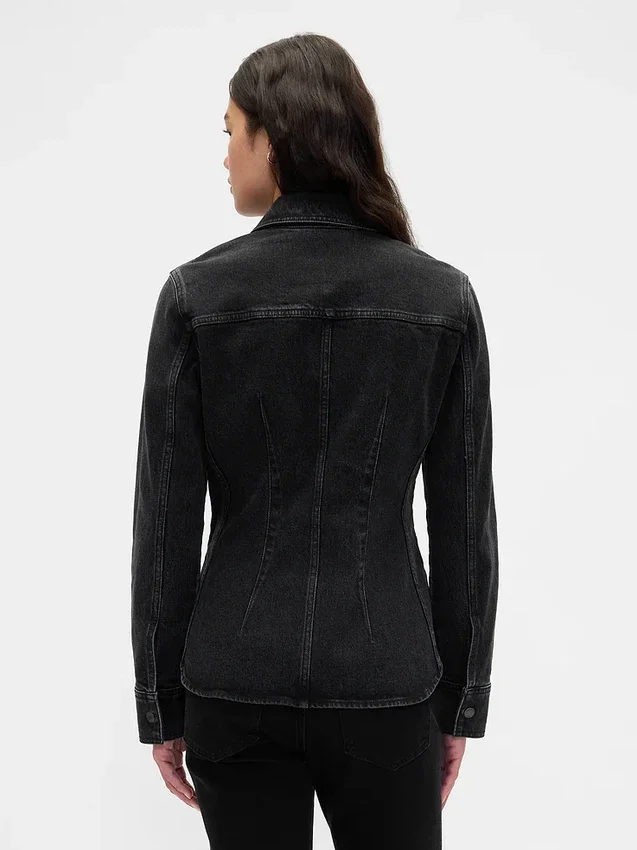 Camisas de mezclilla con costuras ajustadas