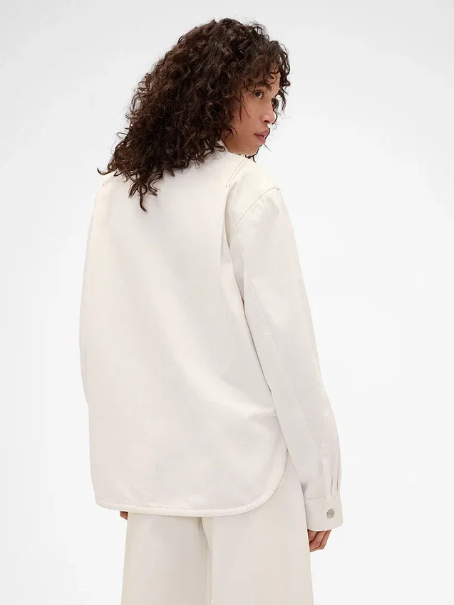 Camisas de mezclilla con cremallera GAP × Victoria Beckham