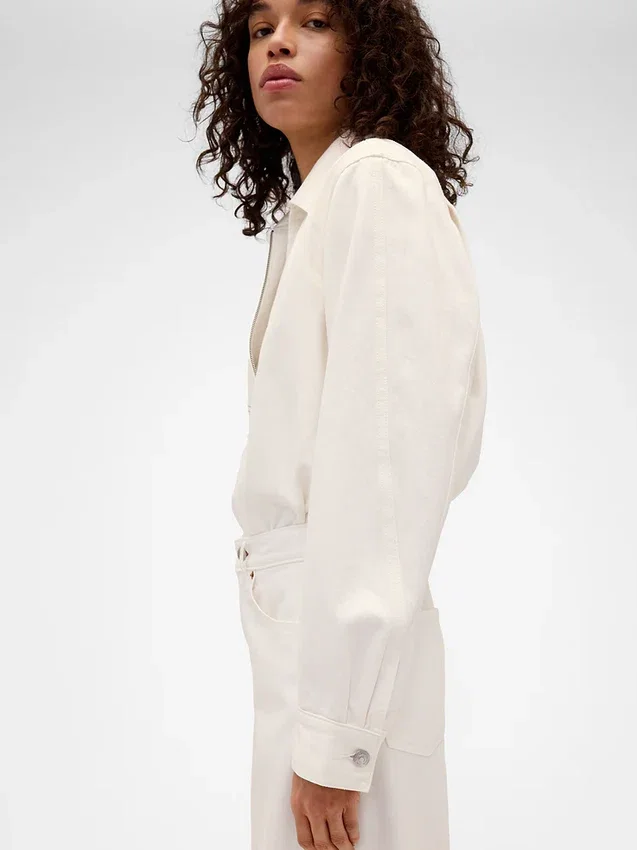 Camisas de mezclilla con cremallera GAP × Victoria Beckham