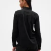 Camisas de mezclilla con lazo en el cuello