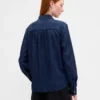 Camisas de mezclilla con lazo en el cuello