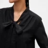 Camisas de mezclilla con lazo en el cuello