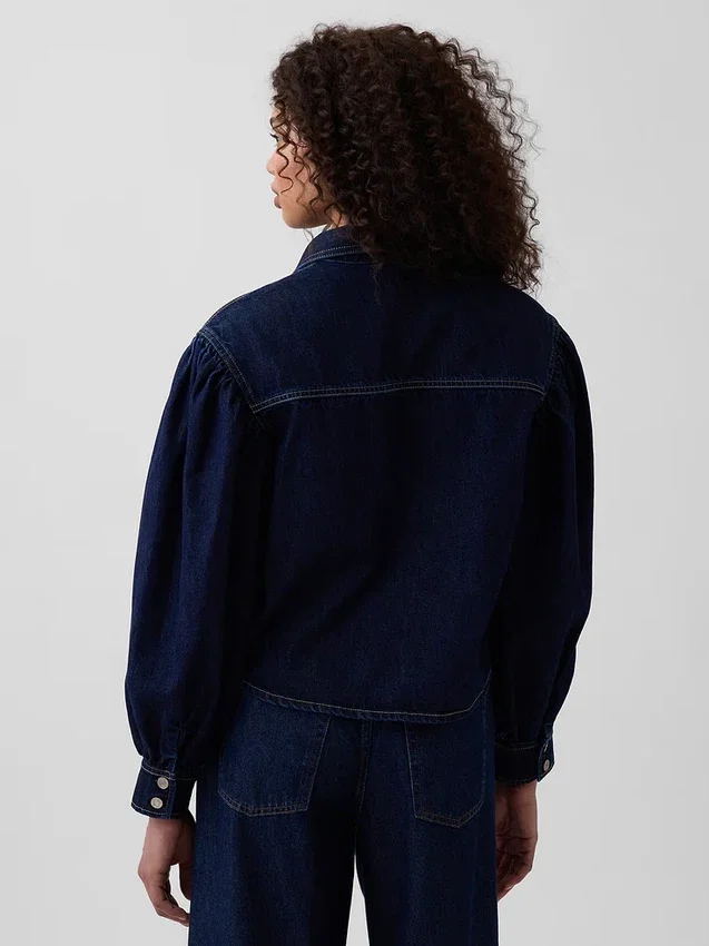 Camisas de mezclilla con mangas abullonadas GAP × Hfr de Latoucha