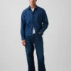 Camisas de mezclilla de corte holgado y dobladillo recto