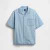 Camisas de mezclilla para niños de corte holgado