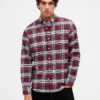 Camisas de oxford a cuadros con botones