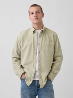 Camisas de oxford a cuadros con botones