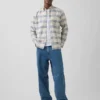 Camisas de oxford a cuadros con botones