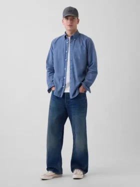 Camisas de oxford a cuadros con botones