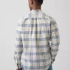 Camisas de oxford a cuadros con botones