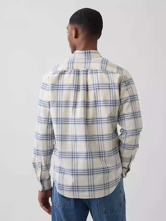 Camisas de oxford a cuadros con botones