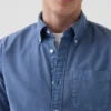 Camisas de oxford a cuadros con botones