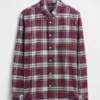 Camisas de oxford a cuadros con botones