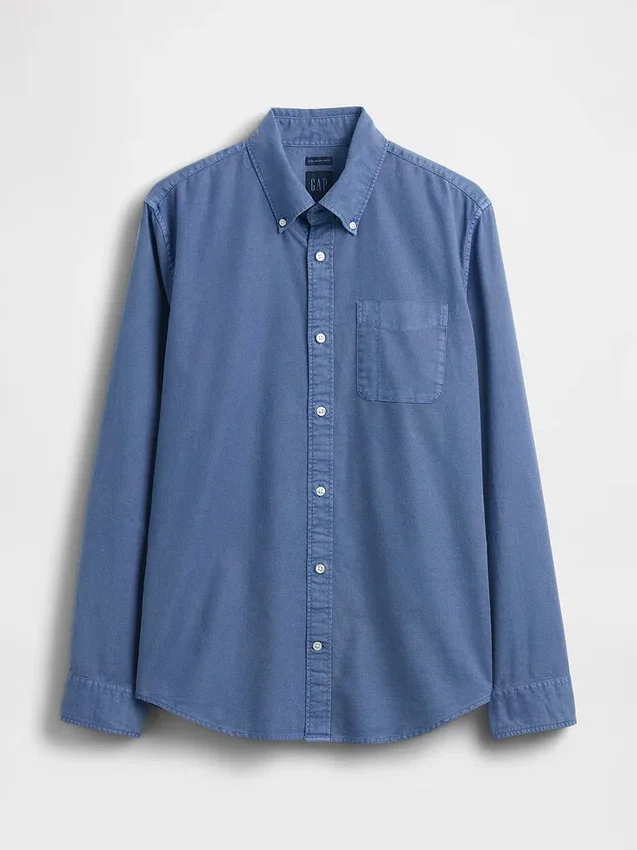 Camisas de oxford a cuadros con botones