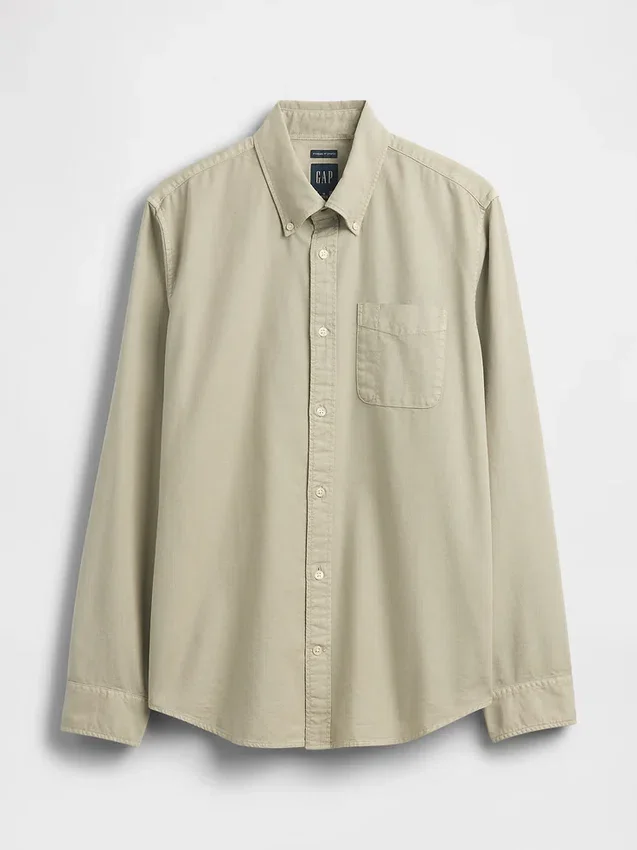 Camisas de oxford a cuadros con botones