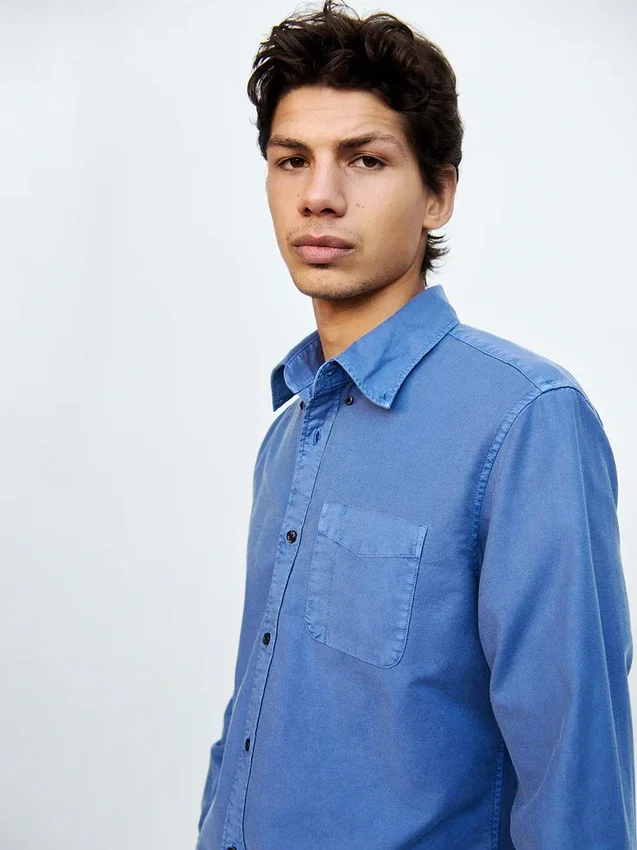 Camisas de oxford a cuadros con botones